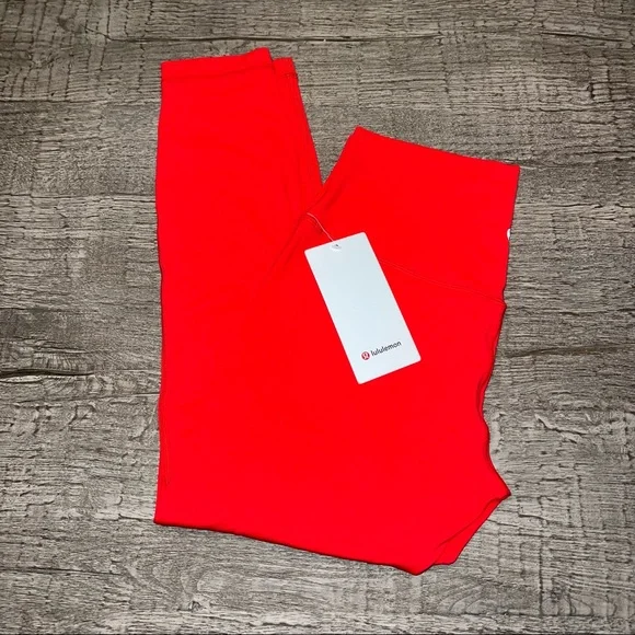 Lululemon Align HR Pant 25" LORE LOVE RED Size 12 - Picture 1 of 4